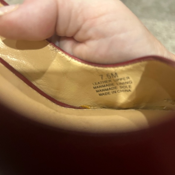 Peep Toe Heel - Red Patent Gianni Bini - Picture 7 of 7